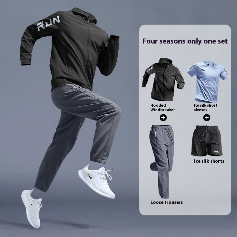 Running Sports Suit Men's Fitness Leisure Speed Training Wear