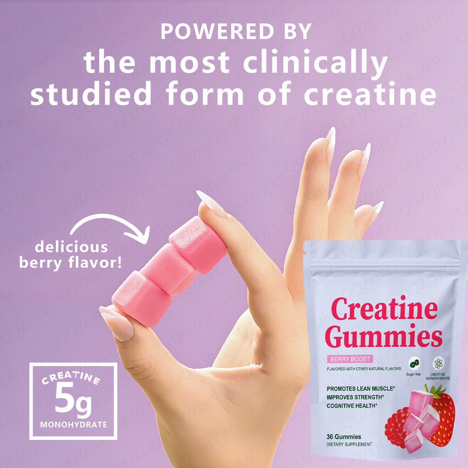 Hot Selling Creatine Gummies Boost Muscle And Providing Energy Creatine Supplement 36 Gummies