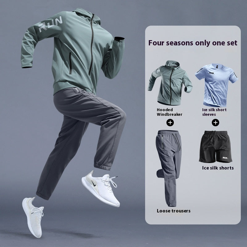 Running Sports Suit Men's Fitness Leisure Speed Training Wear