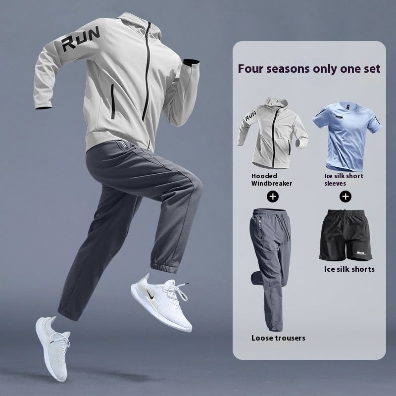 Running Sports Suit Men's Fitness Leisure Speed Training Wear