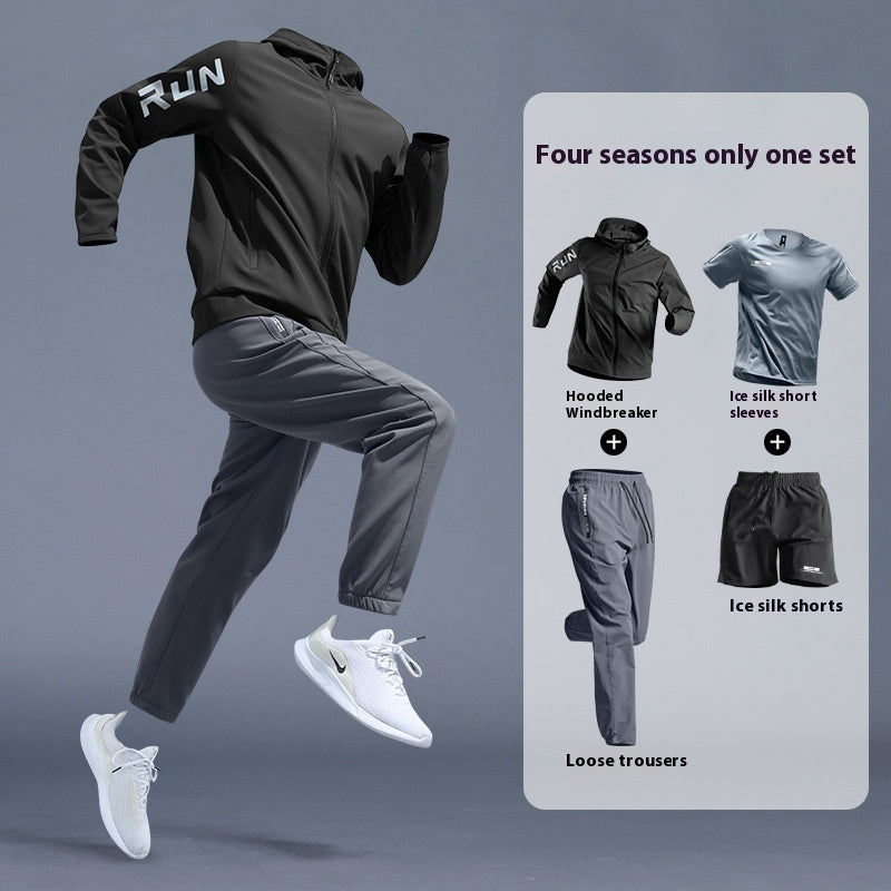 Running Sports Suit Men's Fitness Leisure Speed Training Wear