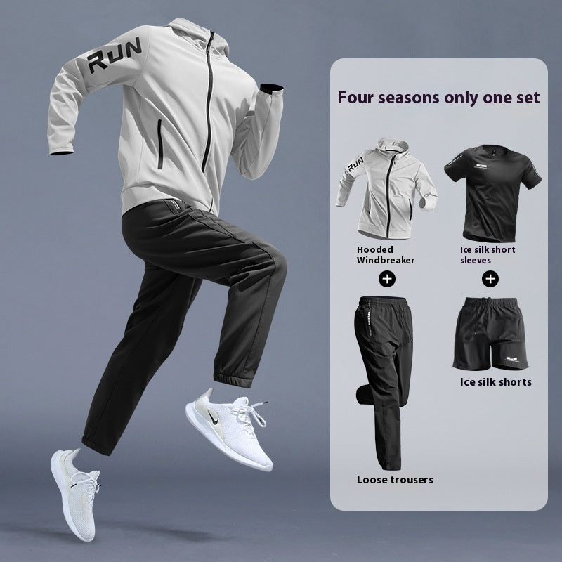 Running Sports Suit Men's Fitness Leisure Speed Training Wear