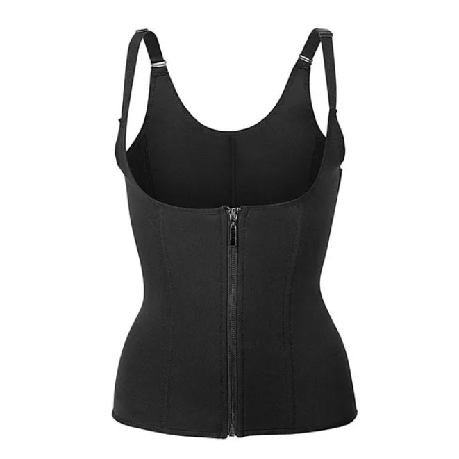 Zippered Waist Trainer Corset Waist Tummy Control Body Shaper Cincher Back Support