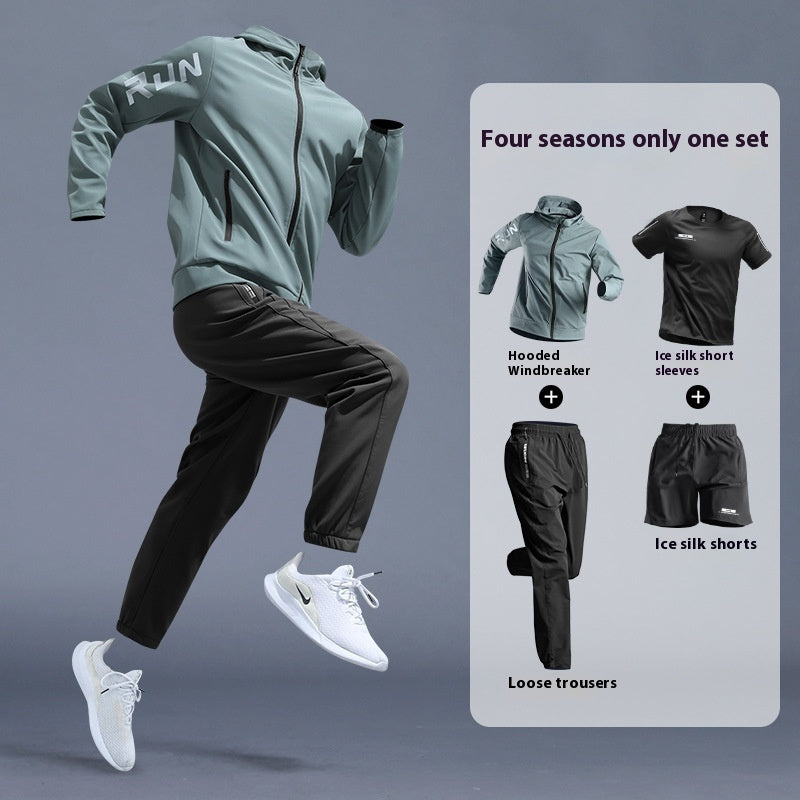 Running Sports Suit Men's Fitness Leisure Speed Training Wear