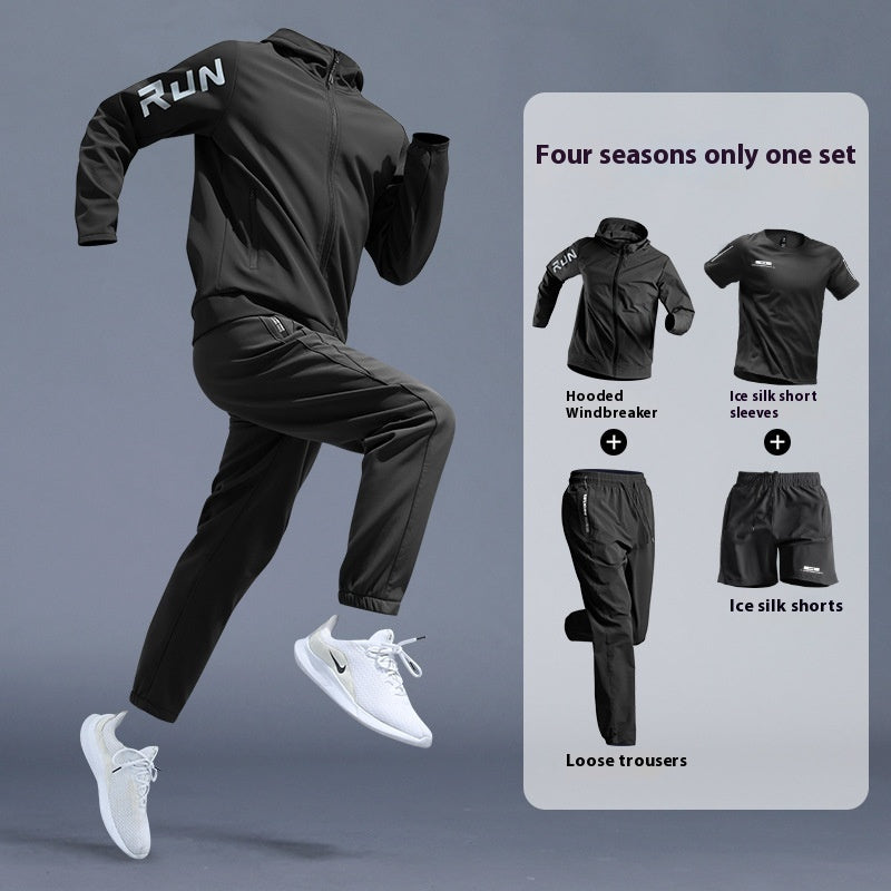Running Sports Suit Men's Fitness Leisure Speed Training Wear