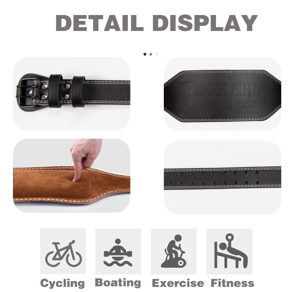 Cowhide Fitness Belt For Men And Women Weight Lifting