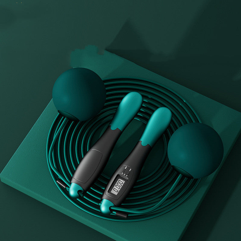 Cordless Skipping Rope With Counter Dual-purpose Weight-bearing Ball Student Sports Intelligent Skipping Rope