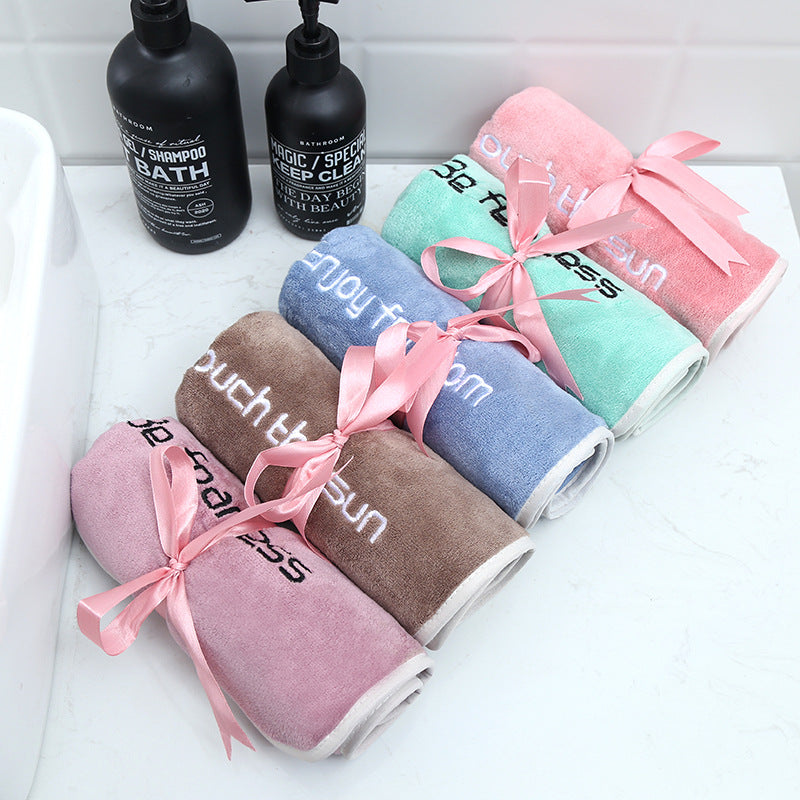 Microfiber Youth Pie Lettering Simple Sports Towel