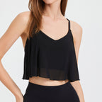 Mesh Yoga Clothes Vest Fixed Chest Pad Shockproof Running Quick-drying Sports Bra